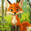 Cute Red Fox Animation Diamond Painting