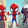 Cute Spidey and Superhero Friends Diamond Painting