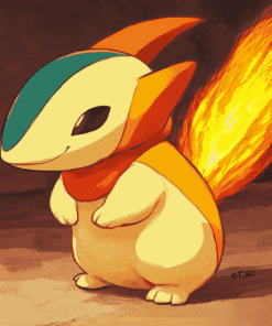 Cyndaquil Animation Art Diamond Painting