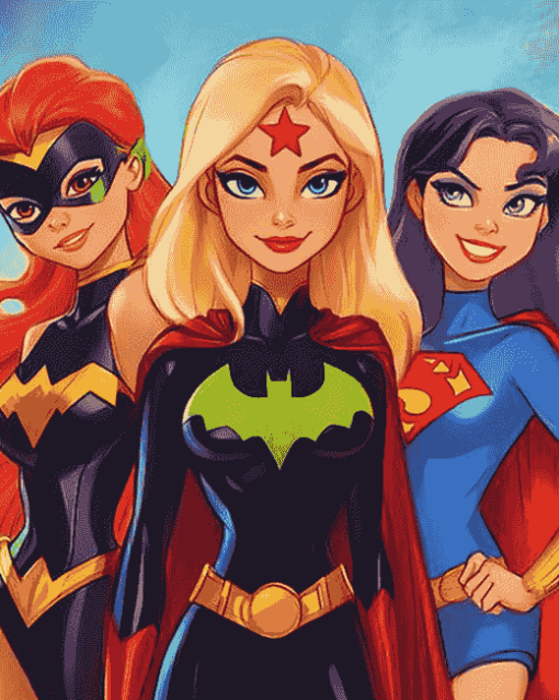 DC Super Hero Girls Animation Diamond Painting