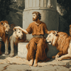 Daniel in the Lions Vintage Diamond Painting