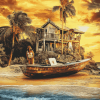 Death in Paradise Movie Diamond Painting