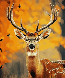 Deer Antlers Nature Diamond Painting