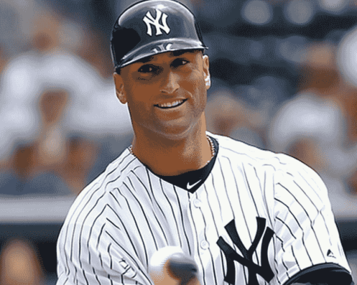 Derek Jeter Baseball Icon Diamond Painting