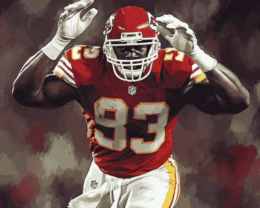 Derrick Thomas Famous Footballer Diamond Painting