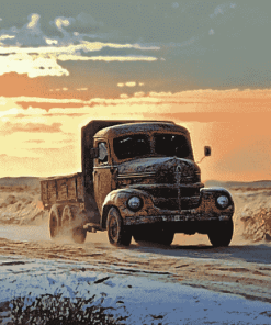 Desert Old Truck Diamond Painting