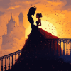 Disney Beauty Silhouette Diamond Painting