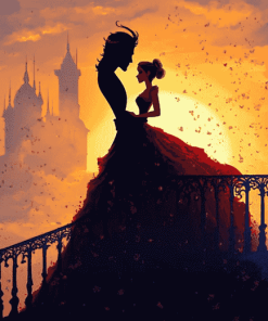 Disney Beauty Silhouette Diamond Painting