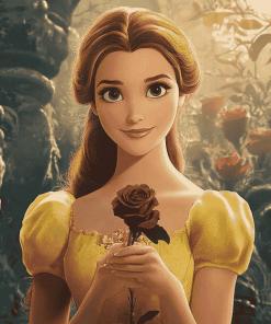 Disney Belle Rose Diamond Painting