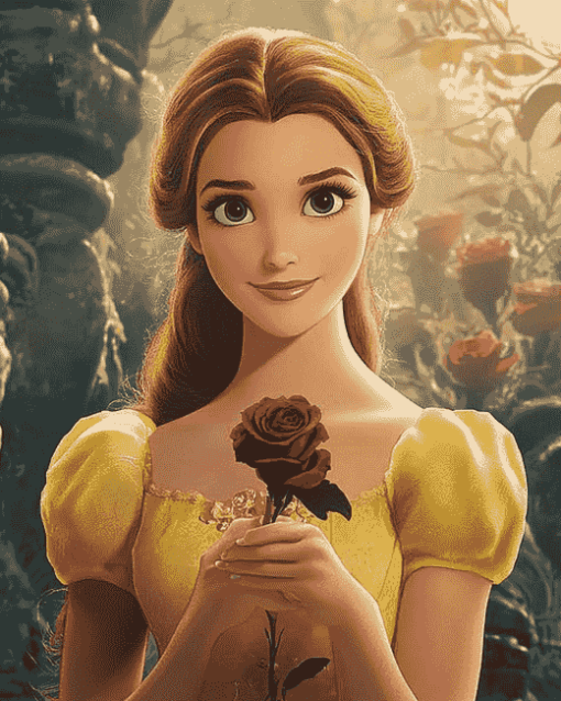 Disney Belle Rose Diamond Painting