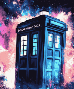 Doctor Who Tardis Colorful Diamond Painting