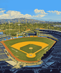 Dodger Stadium Los Angeles Diamond Painting