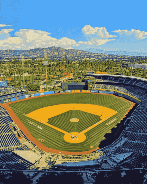 Dodger Stadium Los Angeles Diamond Painting