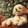 Dog Festive Diamond Painting