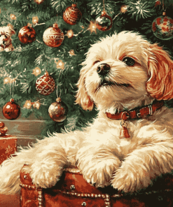 Dog Festive Diamond Painting