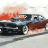 Doms Charger Muscle Car Diamond Painting