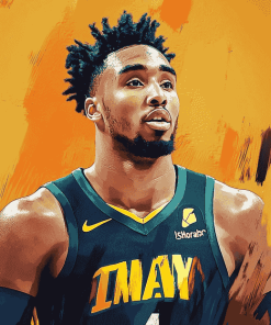 Donovan Mitchell Basketball Diamond Painting