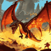 Dragon Attack Fantasy Diamond Painting