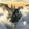 Dragon and Castle Fantasy Diamond Painting