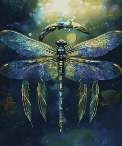 Dragonfly Dreamcatcher Diamond Painting