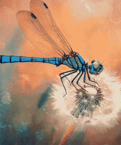 Dragonfly Themed Diamond Painting