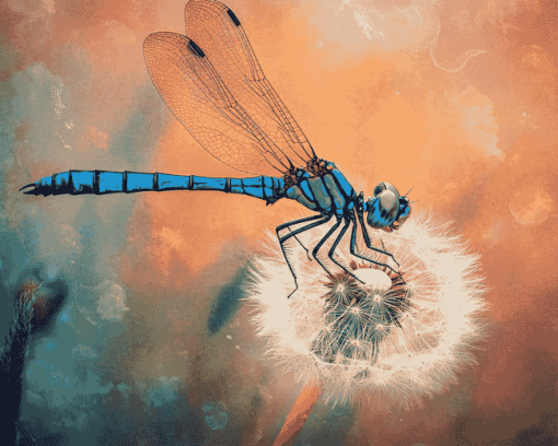 Dragonfly Themed Diamond Painting