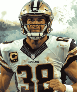 Drew Brees Football Icon Diamond Painting