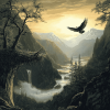Eagles Nest Landscape Diamond Painting