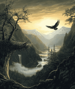 Eagles Nest Landscape Diamond Painting