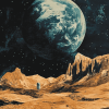 Earth Rise Planetary Diamond Painting