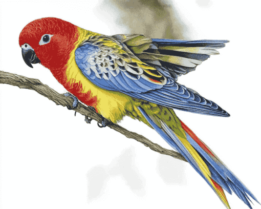 Eastern Rosella Parrots Diamond Painting