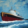 Edmund Fitzgerald Ship Diamond Painting