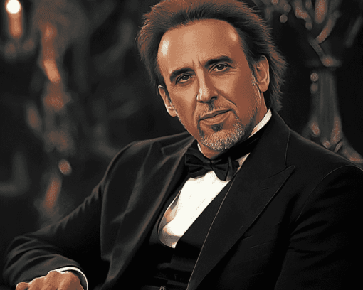 Elegant Nicolas Cage Diamond Painting