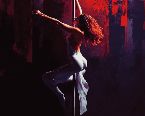 Elegant Woman Pole Dancer Diamond Painting