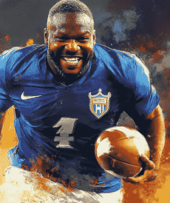 Emmitt Smith Famous Footballer Diamond Painting