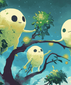 Enchanted Kodama Anime Diamond Painting