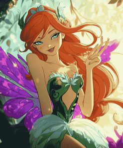 Enchanting Bloom Winx Fantasy Diamond Painting