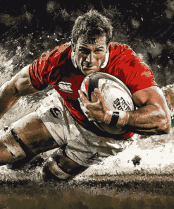 England Rugby Player Diamond Painting