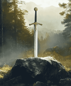 Excalibur Fantasy Sword Diamond Painting