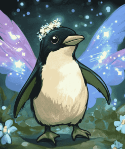 Fairy Penguin Fantasy Diamond Painting