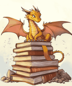 Fantasy Dragon Book Diamond Painting