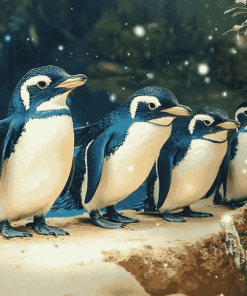 Fantasy Fairy Penguins Diamond Painting