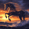 Fantasy Horse Sunset Diamond Painting