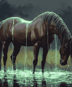 Fantasy Horse in Water Diamond Painting