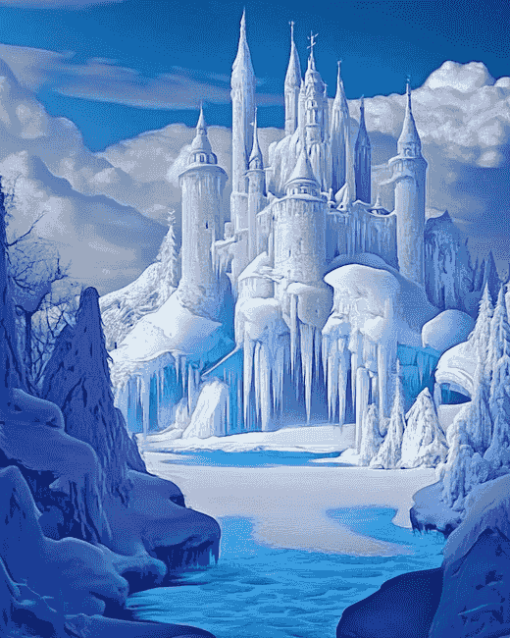 Fantasy Ice Palace Animation Diamond Painting