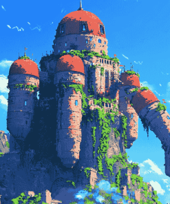 Fantasy Laputa Castle Animation Diamond Painting