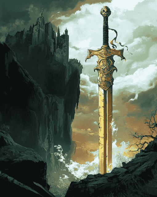 Fantasy Sword Adventure Diamond Painting