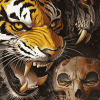 Fantasy Tigers and Skulls Diamond Painting