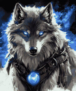 Fantasy Wolf Art Diamond Painting