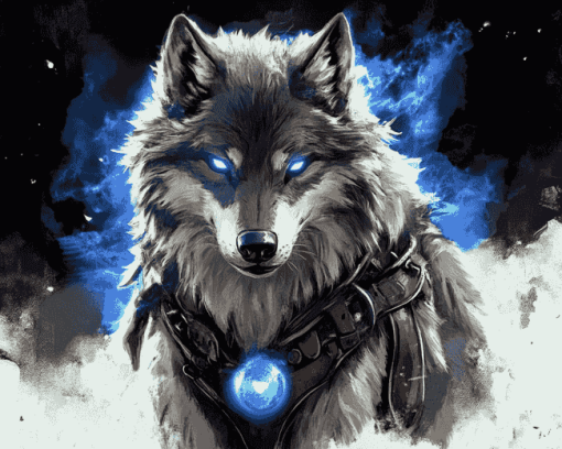 Fantasy Wolf Art Diamond Painting